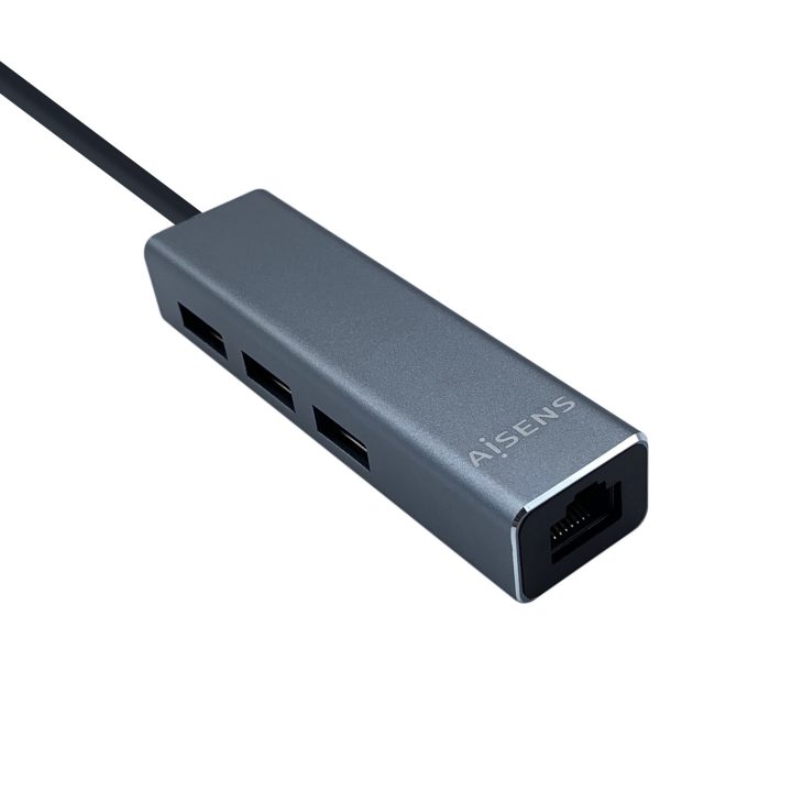 AISENS Conversor USB 3.0 para Ethernet Gigabit 10/100/1000 Mbps + Hub…
