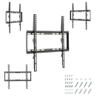 Gembird WM-55F-04 soporte para TV 55" Negro