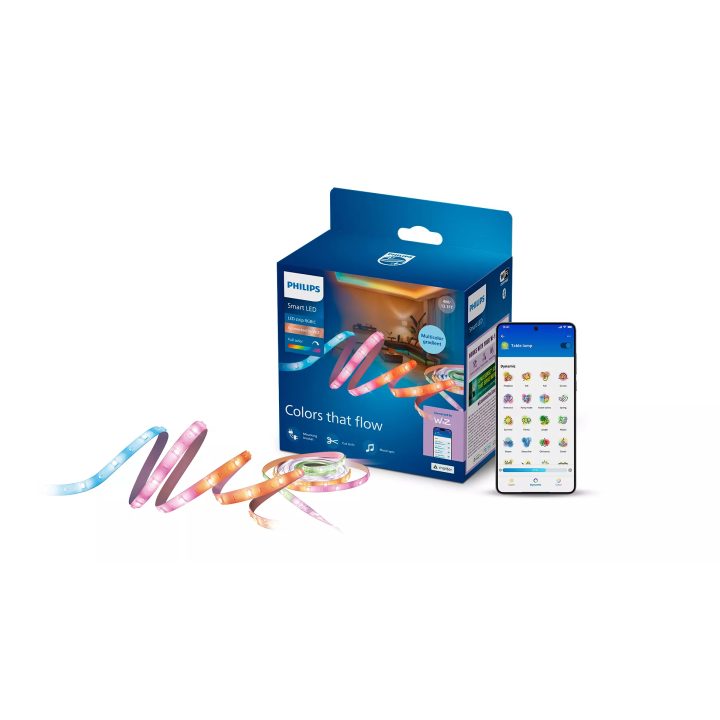Philips Tira de luces LED RGBIC inteligente, 4 m, Tipo C, Connected…