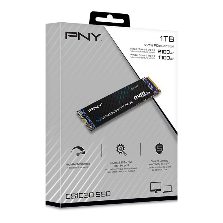 PNY CS1030 500GB m.2 PCIe 3 NVMe Internal SSD (M280CS1030-500-RB)