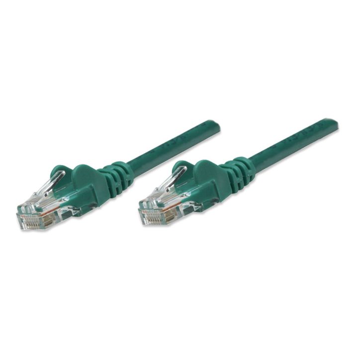 Intellinet Cat5e, 0.45m cable de red Verde 0,5 m U/UTP (UTP)