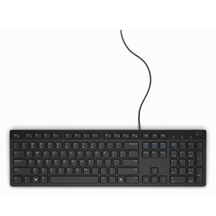 DELL Wired Keyboard - KB216 - Spanish (QWERTY) - Black
