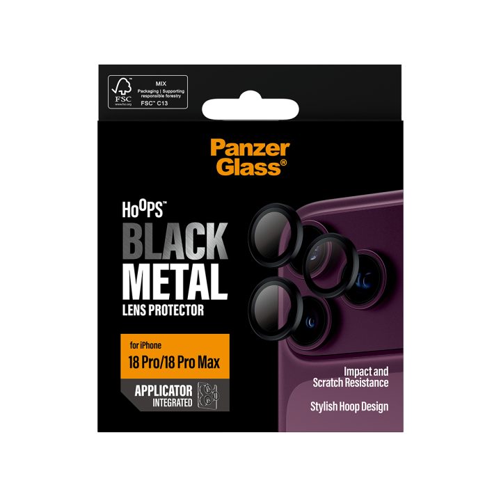 PanzerGlass ® Hoops® Camera Lens Protector Black iPhone 18 Pro | 18…