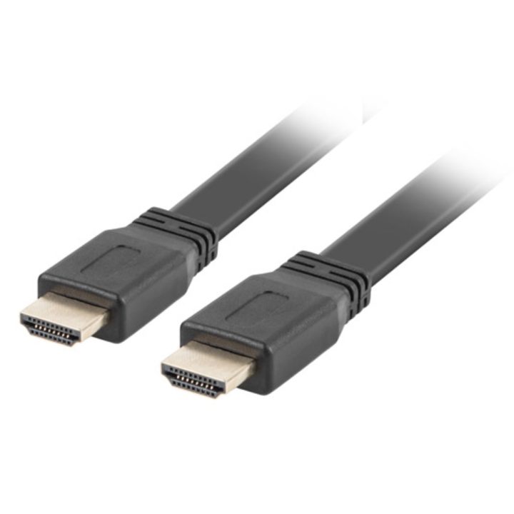 Cabo HDMI Lanberg macho-macho v2.0 4K plano 1,8 m preto…