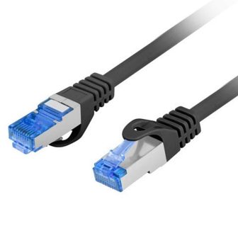 Lanberg Cat.6a S/FTP LSZH CCA Patch Cable 0.25m Black Fluke Passed…