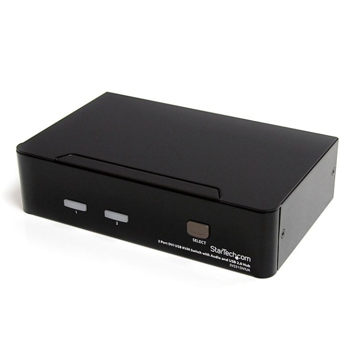 StarTech.com KVM Switch - 2-Port USB 2.0 - Audio Video DVI