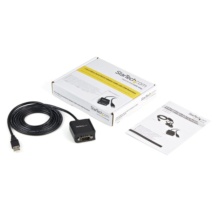 StarTech.com 1-Port FTDI USB to Serial Cable 1.8m - USB to RS232…