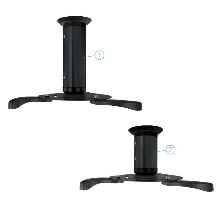 TooQ SUPORTE DE TETO UNIVERSAL GIRATÓRIO 360º PARA PROJETOR PRETO