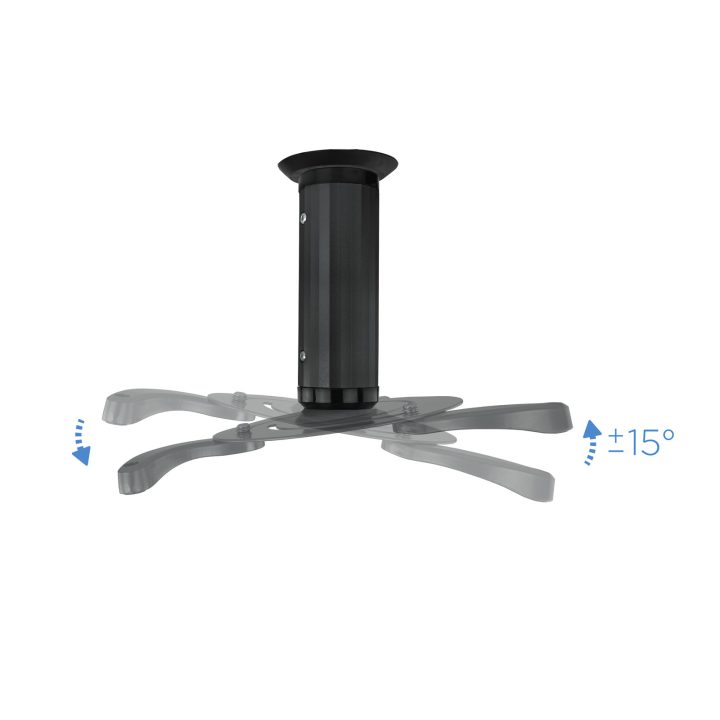 TooQ SOPORTE UNIVERSAL DE TECHO GIRATORIO 360º PARA PROYECTOR NEGRO