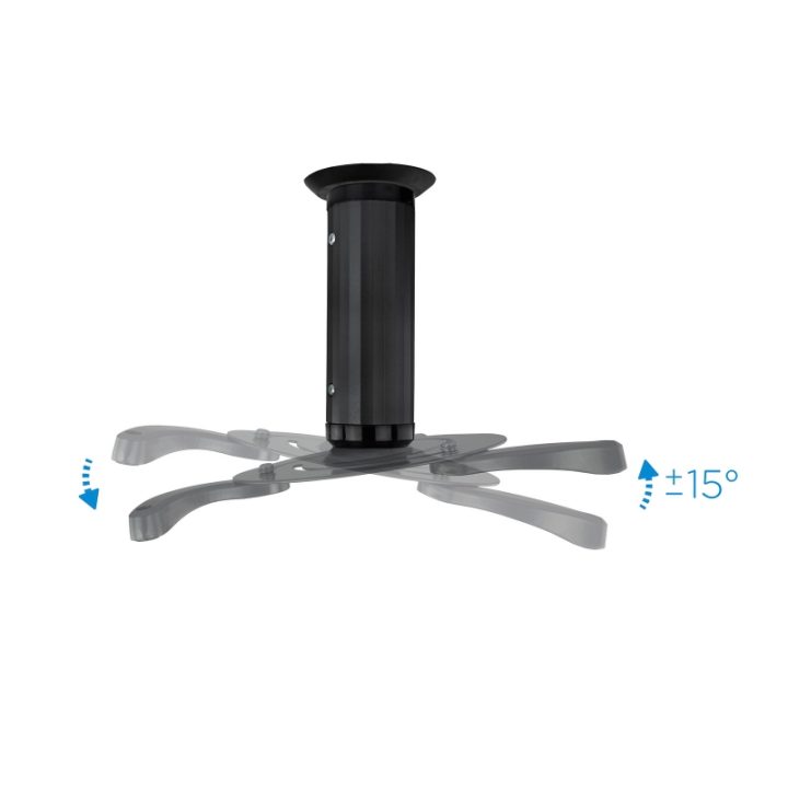TooQ UNIVERSAL 360° SWIVEL CEILING MOUNT FOR PROJECTOR BLACK