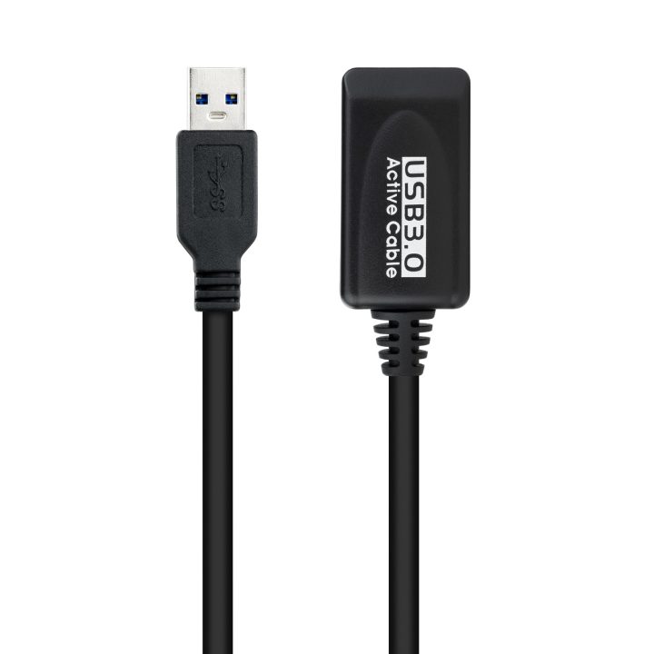 Nanocable USB 3.0 Extension Cable with Amplifier, Type A/M-A/F, 5m