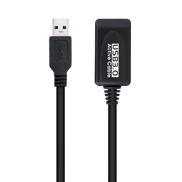 Nanocable Cable USB 3.0 prolongador con amplificador, tipo A/M-A/H, 5m