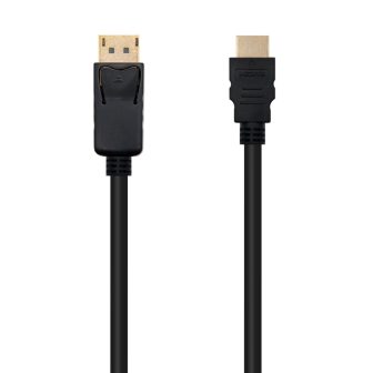 Nanocable Cable conversor DISPLAYPORT a HDMI, DP/M - HDMI/M, Negro…