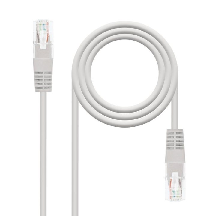 Nanocable Cat.6 UTP AWG24 RJ45 Patch Cable, Gray, 1.5m