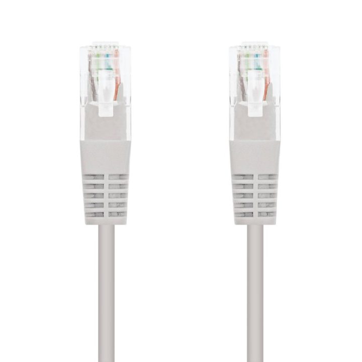 Nanocable Cabo de rede patch cord RJ45 Cat.6 UTP AWG24, Cinzento, 1,5…