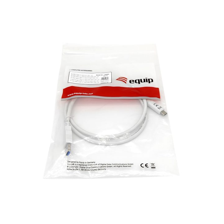 Equip 128363 Cable USB 3.2 Gen 1 C a A, M/M, 1,0m, 5Gbps, Blanco