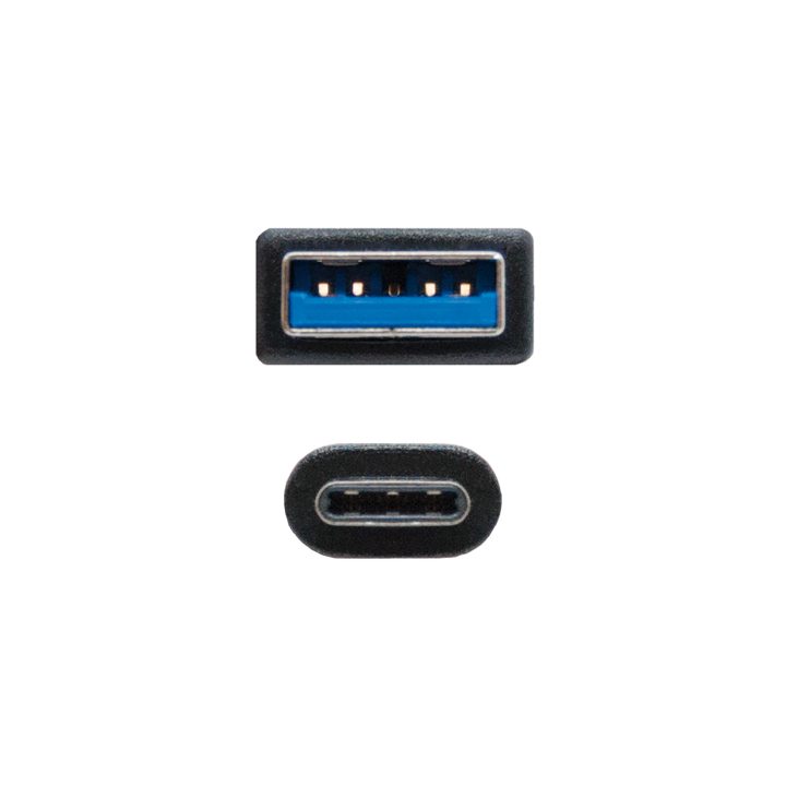Nanocable Cabo USB 3.1, Gen2 10 Gbps 3A, tipo USB-C/M-A/M, Branco, 2 m