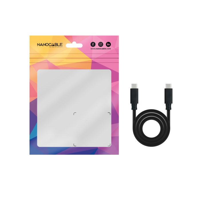 Nanocable Cabo USB 3.1 Gen2 10Gbps 5A, 4K/60Hz, USB-C/M-USB-C/M…