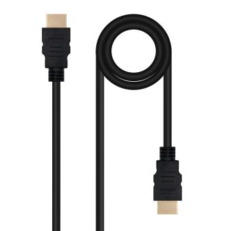 Nanocable Cabo HDMI V2.0 4K@60Hz 18Gbps A/M-A/M, 1 m, Preto