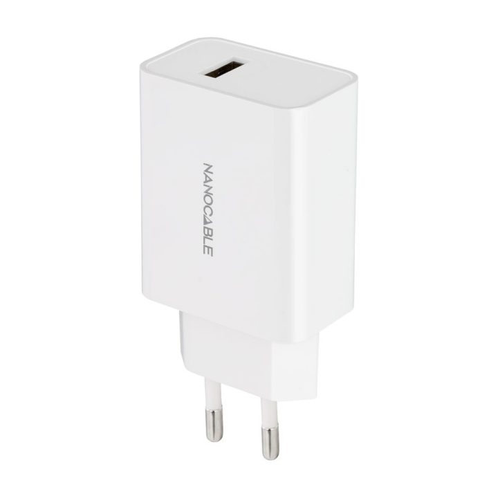 Nanocable USB Charger, 5V/2.1A, White