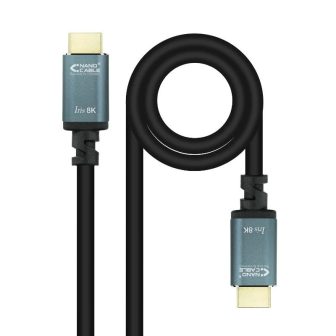 Nanocable Cabo HDMI 2.1 IRIS 8K A/M-A/M, Preto, 5 Metros