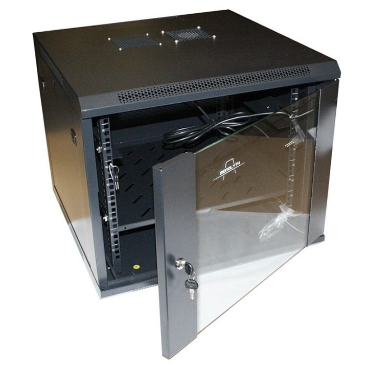 Monolyth Wall-Mount Cabinet 12U SH6412 600x450 1F-1V-2L (201120)
