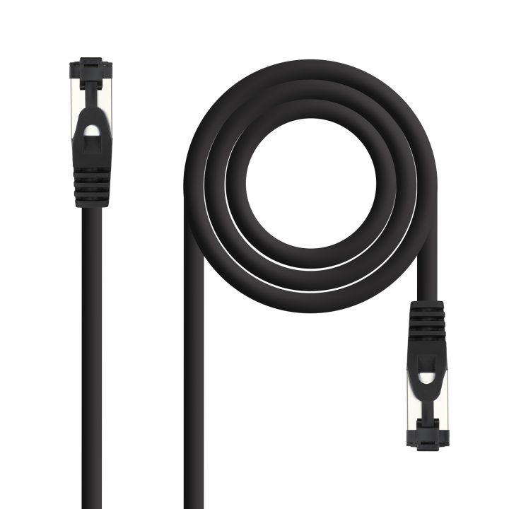 Nanocable Cat.8.1 2GHz LSZH SSTP AWG26 Network Patch Cable, Black, 3 m