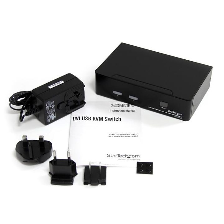 StarTech.com KVM Switch - 2-Port USB 2.0 - Audio Video DVI