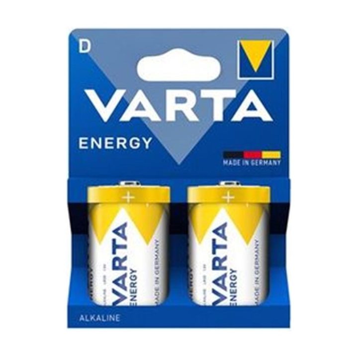 Blister de pilhas alcalinas Varta Energy LR20 D - 2 pilhas…