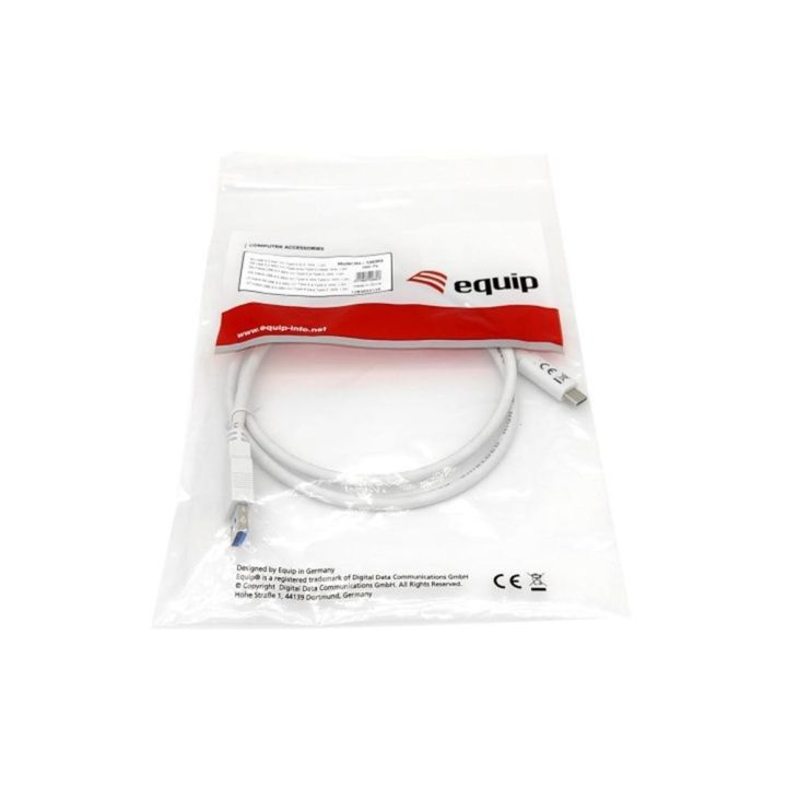 Equip 128363 USB 3.2 Gen 1 C to A Cable, M/M, 1.0m, 5Gbps, White