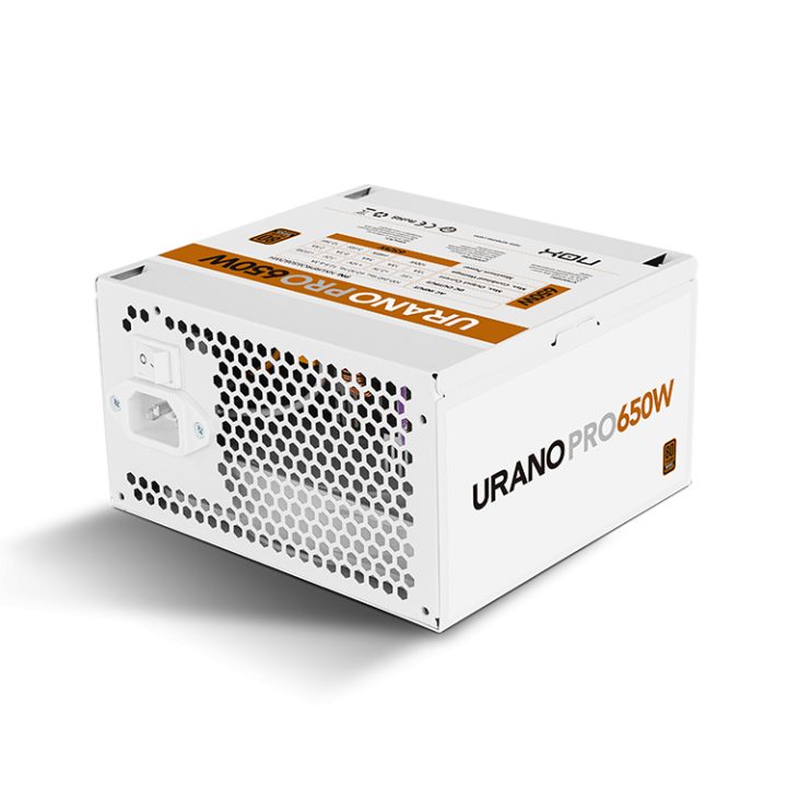 NOX Fonte ATX Urano PRO 650W Bronze Branca (NXURPRO650BZWH)