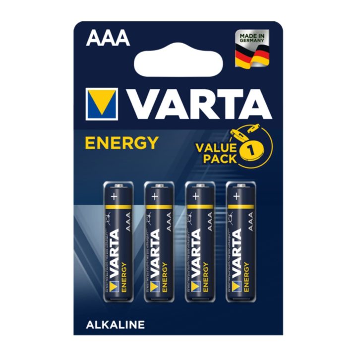 Blister pilas Varta alcalinas energy LR03 aaa-4 pilas