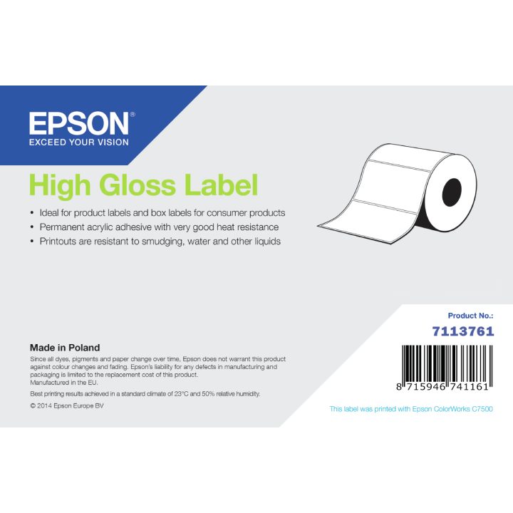 Epson High Gloss Label Etiqueta autoadesiva para impressora