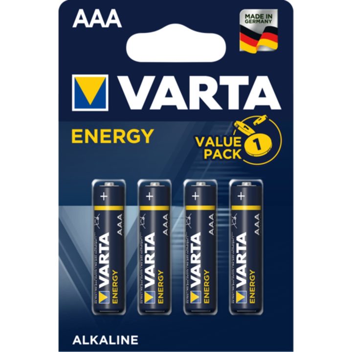 Blister pilas Varta alcalinas energy LR03 aaa-4 pilas