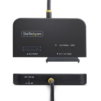 StarTech.com Adaptador USB-C/USB-A para NVMe M.2 e SATA 2.5/3.5in…
