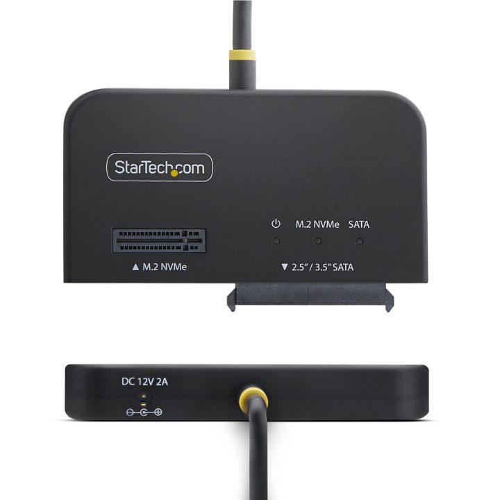 StarTech.com Adaptador USB-C/USB-A a NVMe M.2 y SATA 2.5/3.5in 10Gbps…