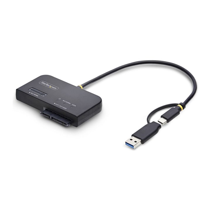 StarTech.com Adaptador USB-C/USB-A para NVMe M.2 e SATA 2.5/3.5in…