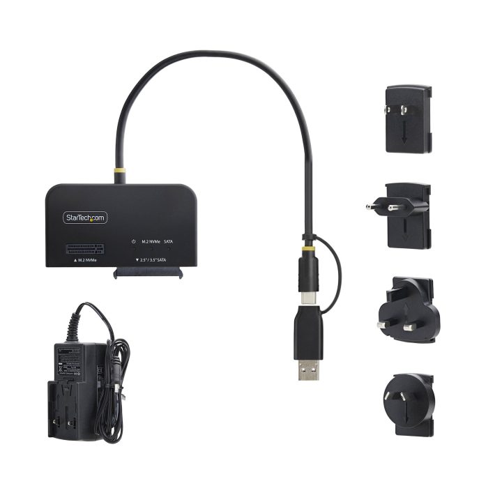 StarTech.com Adaptador USB-C/USB-A a NVMe M.2 y SATA 2.5/3.5in 10Gbps…