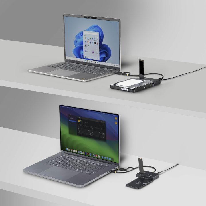 StarTech.com Adaptador USB-C/USB-A para NVMe M.2 e SATA 2.5/3.5in…