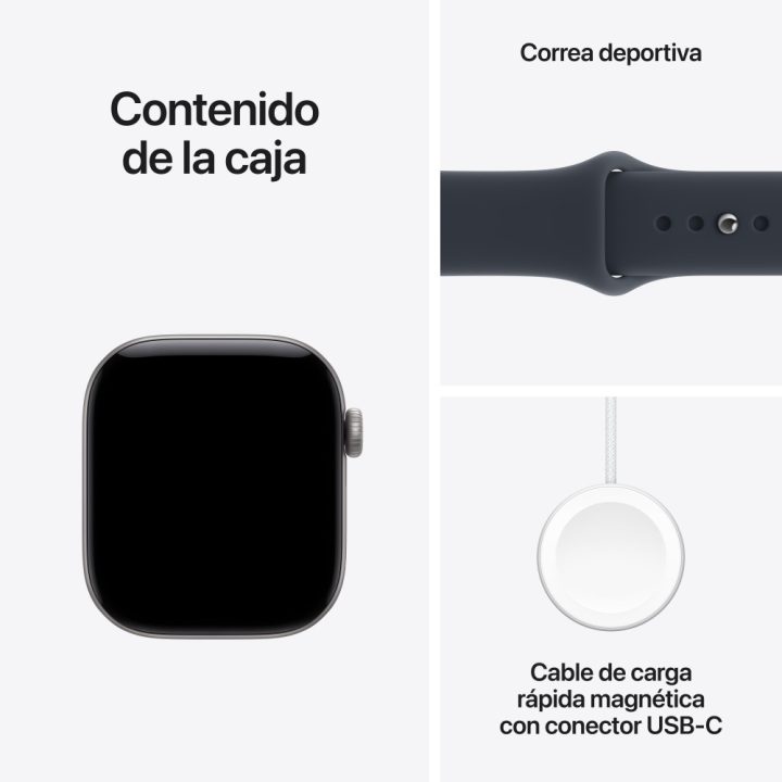 Smartwatch Apple watch S12 GPS 42mm space grey aluminium case with…
