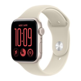 Apple Watch SE 3 GPS + Cellular 44mm Starlight Aluminum Case with…