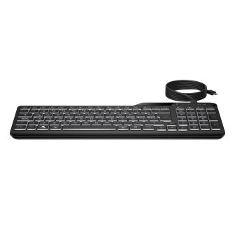 Teclado com cabo HP 400 retroiluminado