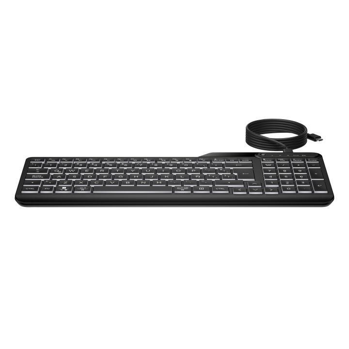 Teclado com cabo HP 400 retroiluminado