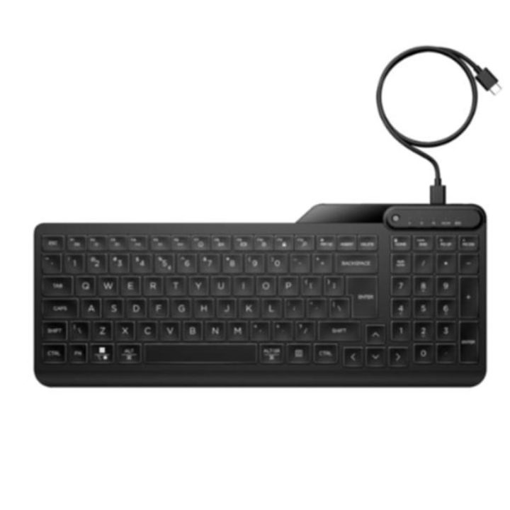 HP 400 Wired Backlit Keyboard