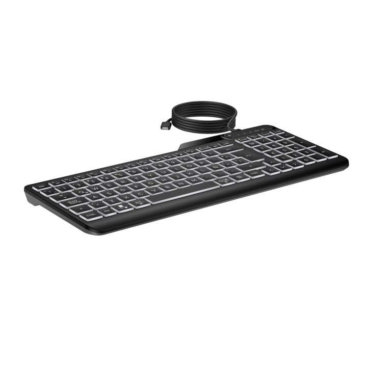 HP Teclado con cable 400 retroiluminado