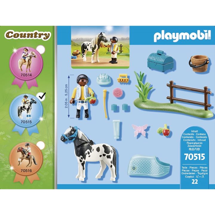 Playmobil coleccionable pony lewitzer (70515)