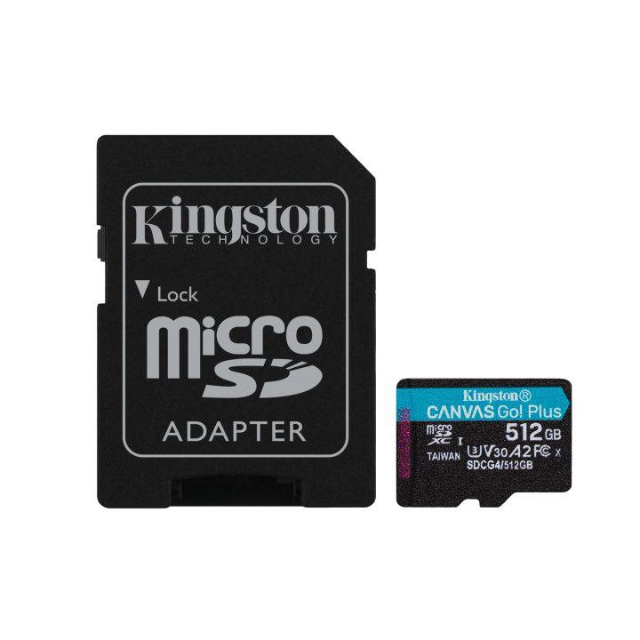 Kingston Technology Cartão microSDXC Canvas Go Plus Gen4 de 512 GB…