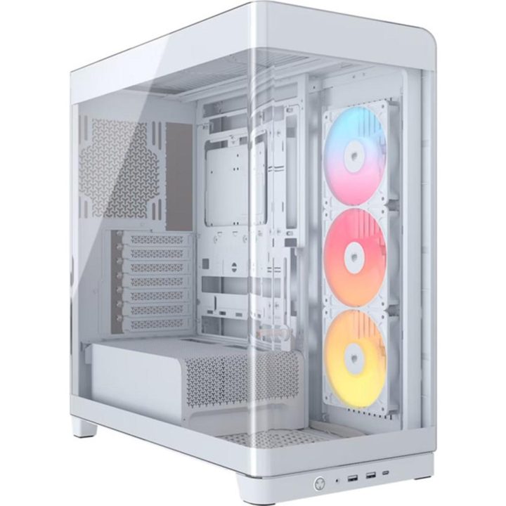 Corsair 4500X RS-R ARGB Tempered Glass Mid-Tower, White Midi Tower…