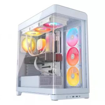 Corsair 4500X LX-R RGB Tempered Glass Mid-Tower, White Midi Tower…