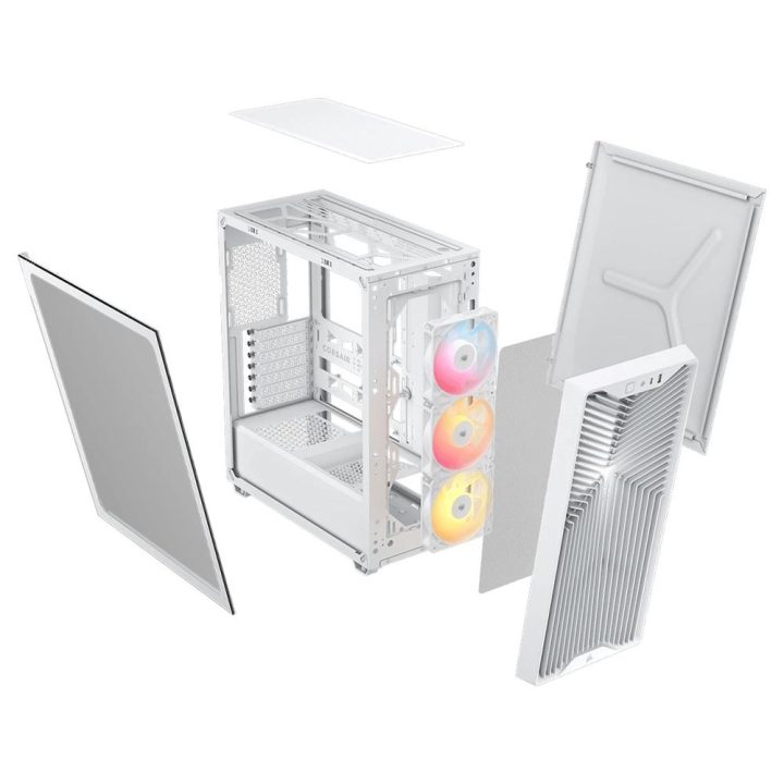 Caixa Corsair 3200D rs ARGB mid-tower performance branca cc-9011345-ww